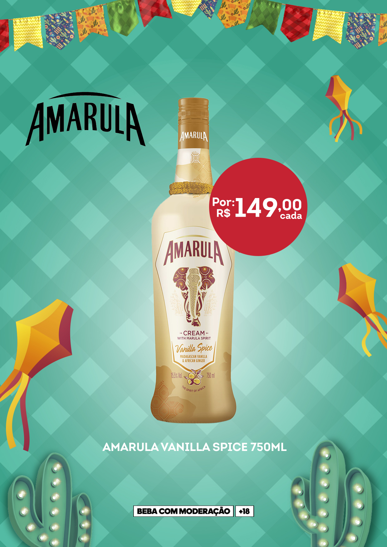 [CAMPANHA SÃO JOÃO] Amarula VANILLA SPICE