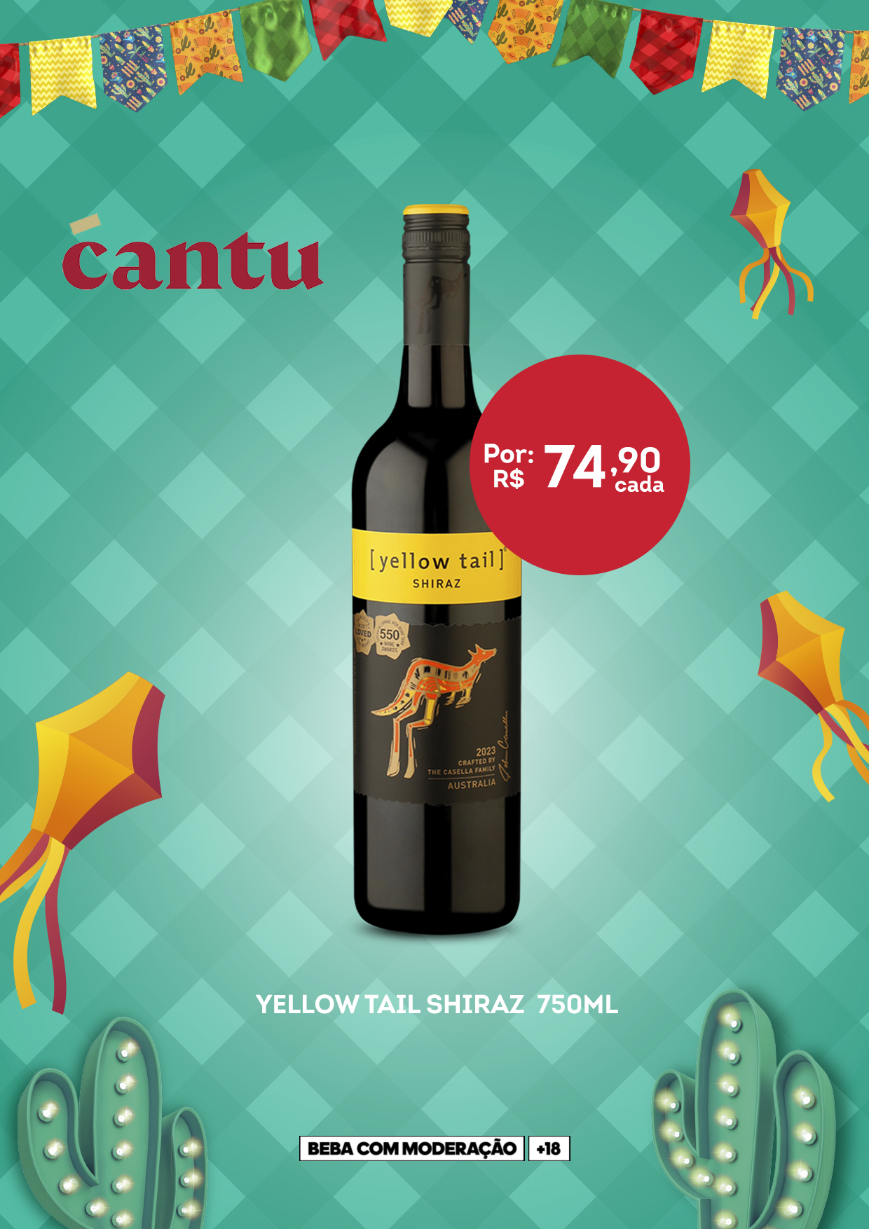 [CAMPANHA SÃO JOÃO] YELLOW TAIL SYRAH